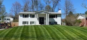 Perfect lawn stripes by Anthony's in Bloomington