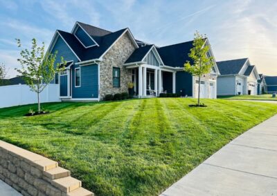 A beautiful Bloomington lawn serviced by Anthonys Lawncare