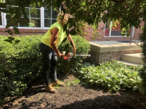 Anthony's Lawn Care providing shrub trimming service in Ellettsville